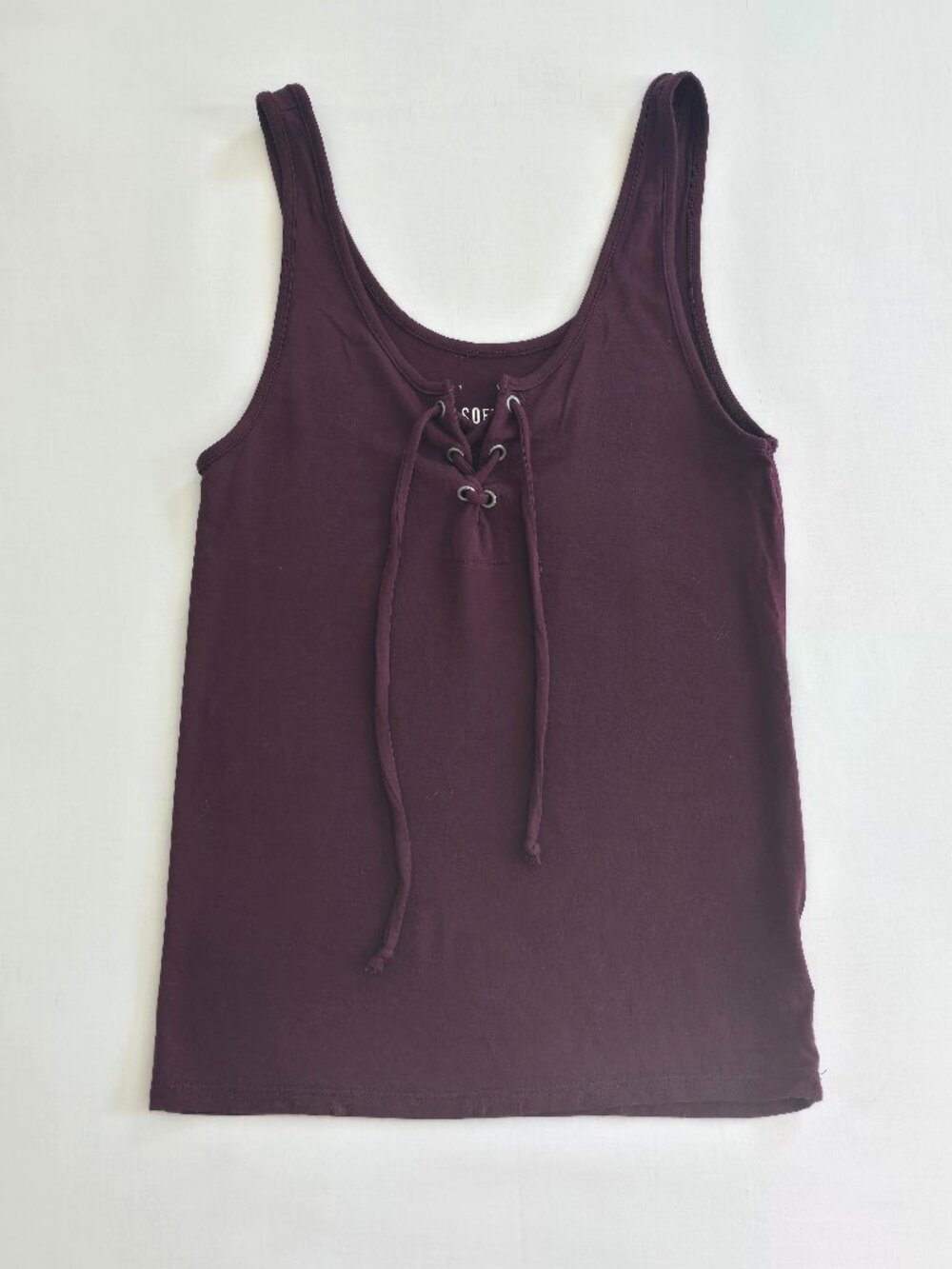 American Eagle AEO Soft & Sexy Lace Up Front Tank Top XS